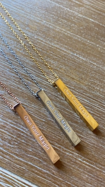 Own Your Magic Bar Necklace