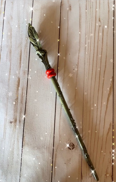 Holly berry wand