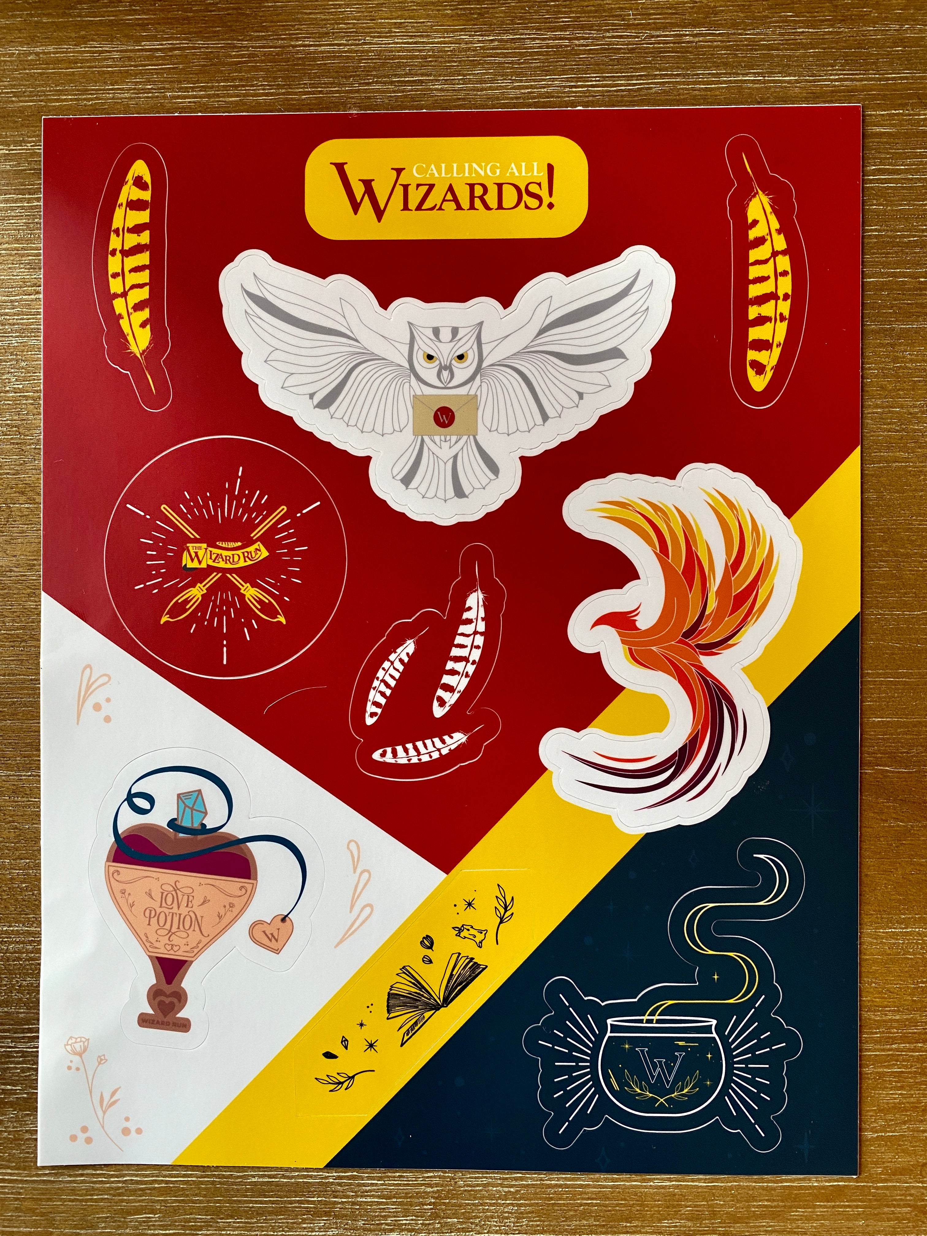Sticker Sheet – Wizard Run